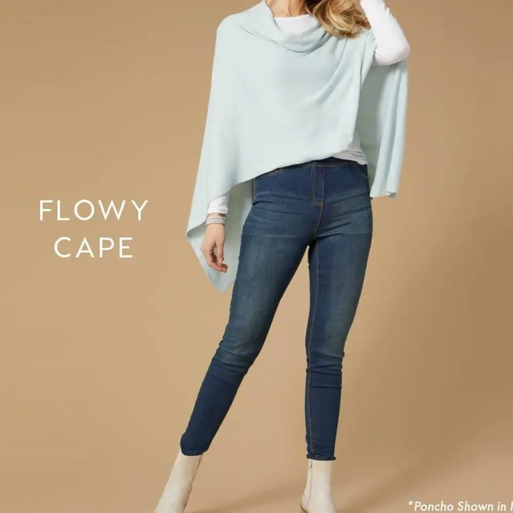 Lightweight Poncho | Living Coral
